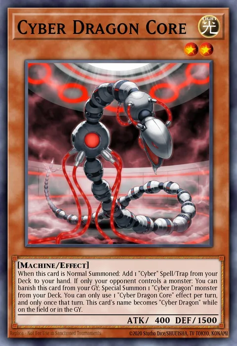 Cyber Dragon Core trading card