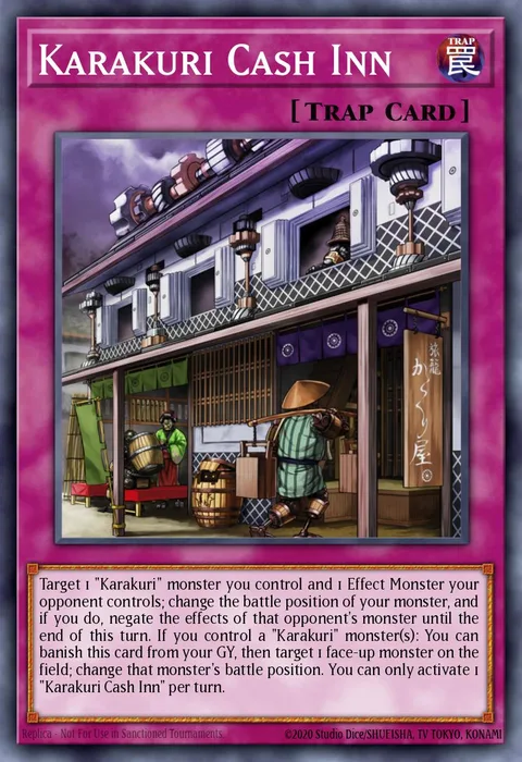 Karakuri Cash Inn trading card