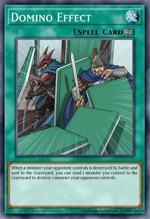Domino Effect trading card