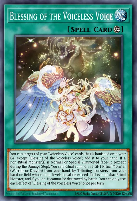 Blessing of the Voiceless Voice trading card