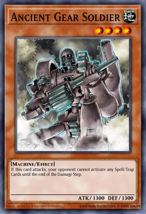 Ancient Gear Soldier trading card