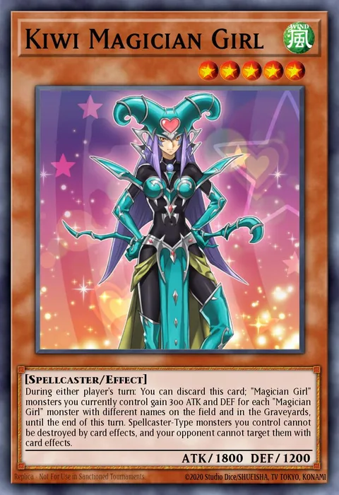 Kiwi Magician Girl trading card