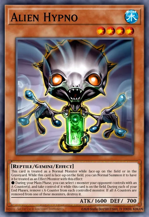 Alien Hypno trading card