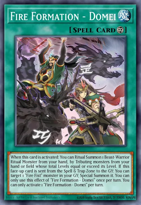 Fire Formation - Domei trading card
