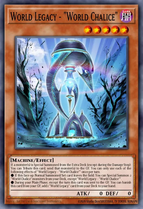 World Legacy - "World Chalice" trading card