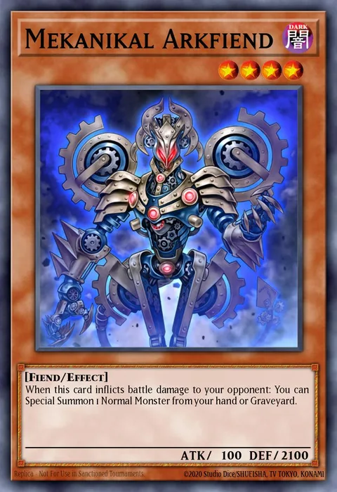 Mekanikal Arkfiend trading card