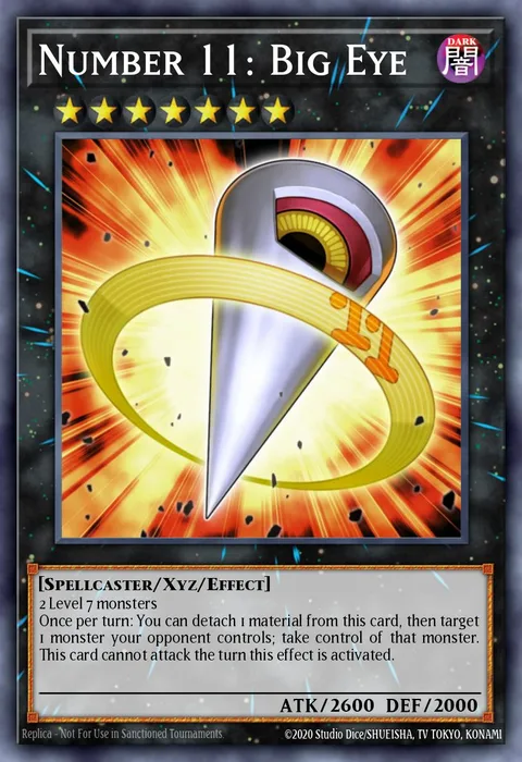Number 11: Big Eye trading card