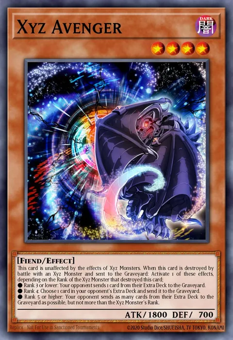 Xyz Avenger trading card