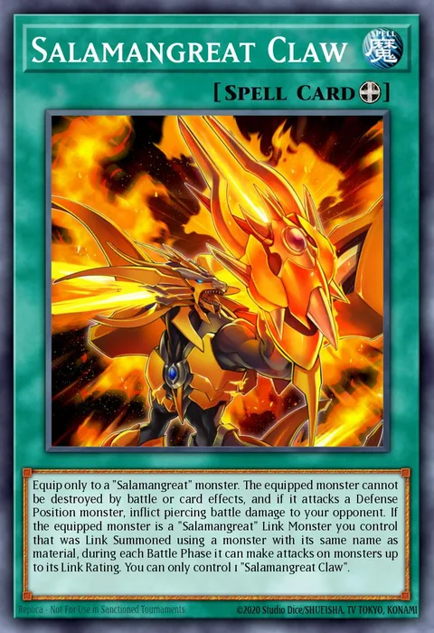 Salamangreat Claw trading card