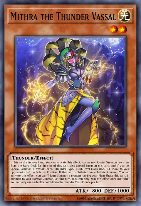 Mithra the Thunder Vassal trading card