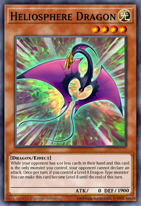 Heliosphere Dragon trading card