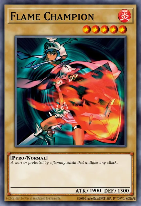 Flame Champion trading card