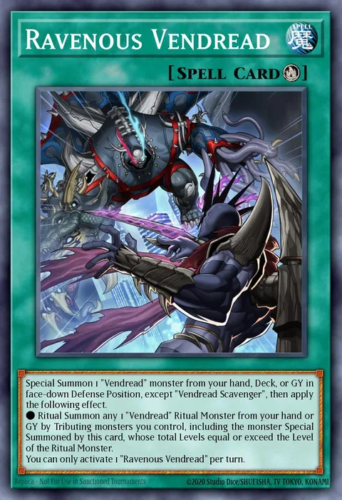 Ravenous Vendread trading card
