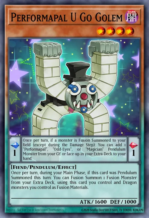 Performapal U Go Golem trading card