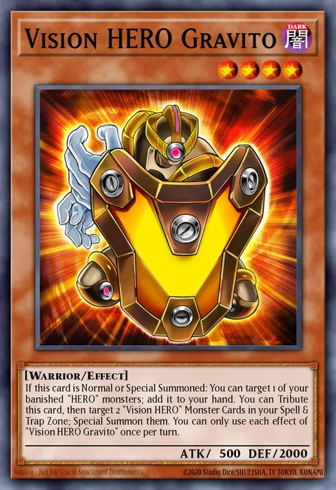 Vision HERO Gravito trading card