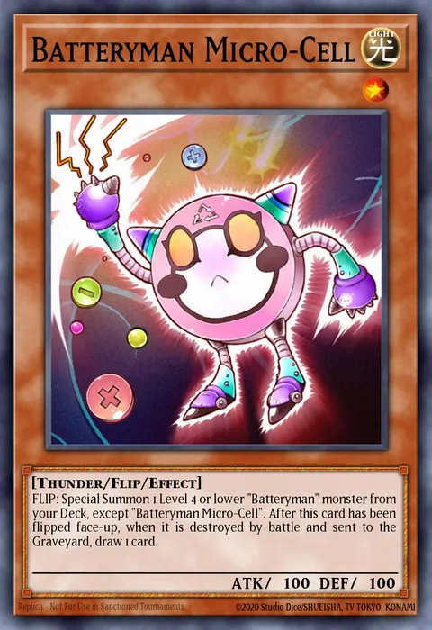Batteryman Micro-Cell trading card