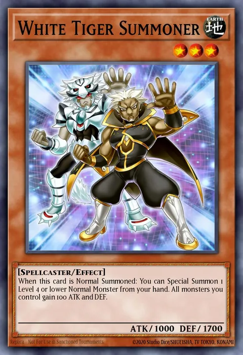 White Tiger Summoner trading card