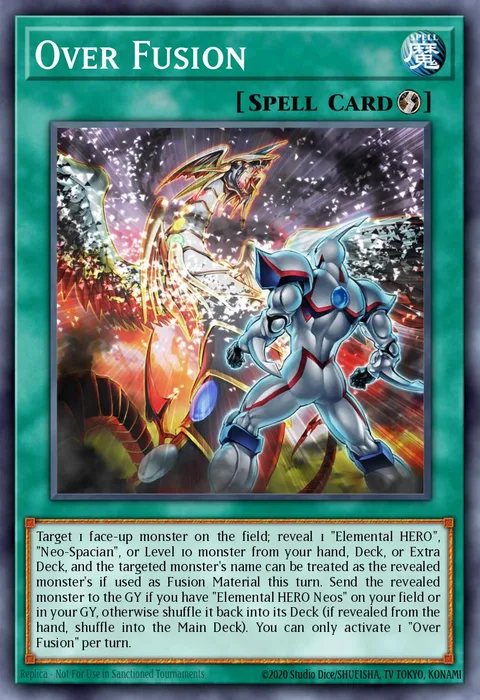 Over Fusion trading card