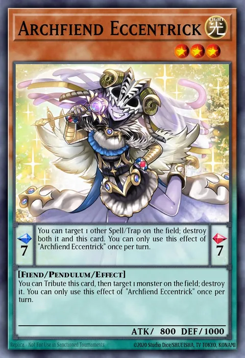 Archfiend Eccentrick trading card