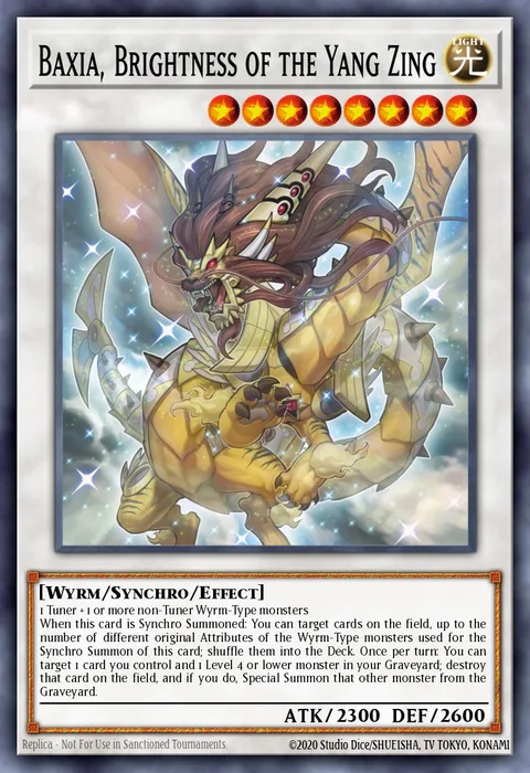 Baxia, Brightness of the Yang Zing trading card