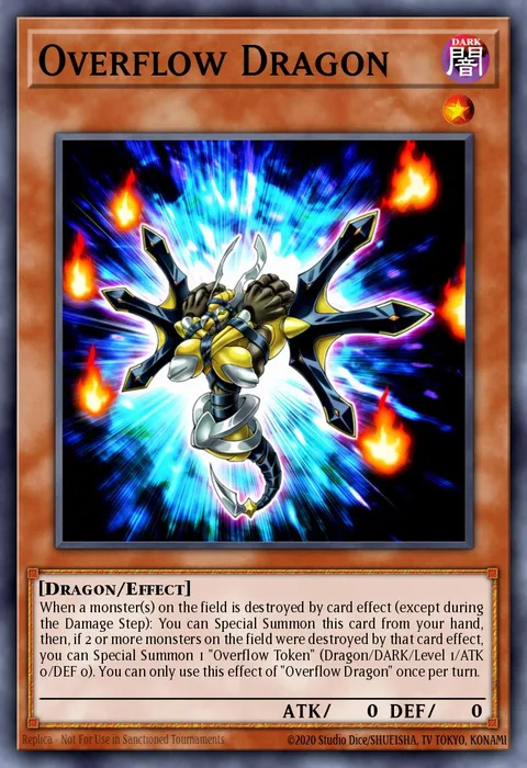 Overflow Dragon trading card