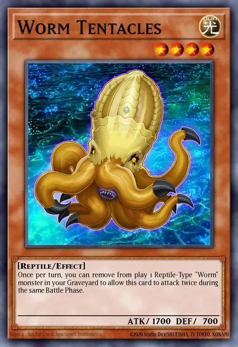 Worm Tentacles trading card