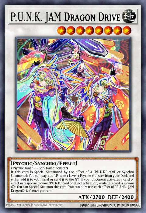 P.U.N.K. JAM Dragon Drive trading card