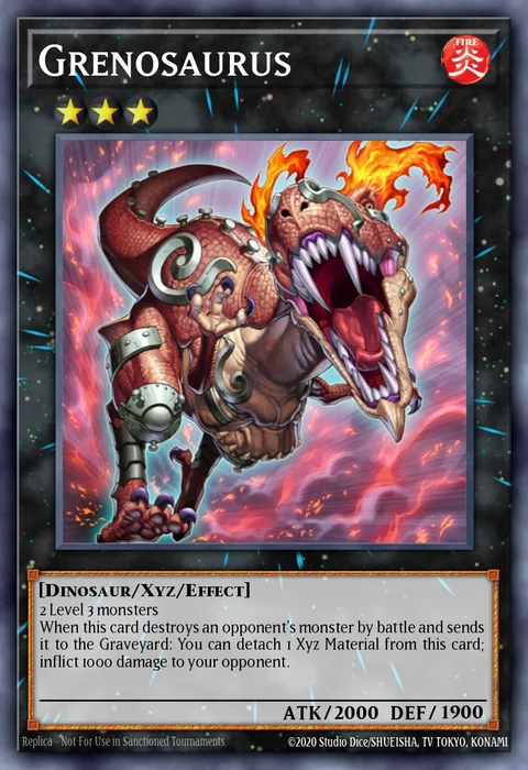 Grenosaurus trading card
