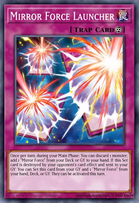 Mirror Force Launcher trading card
