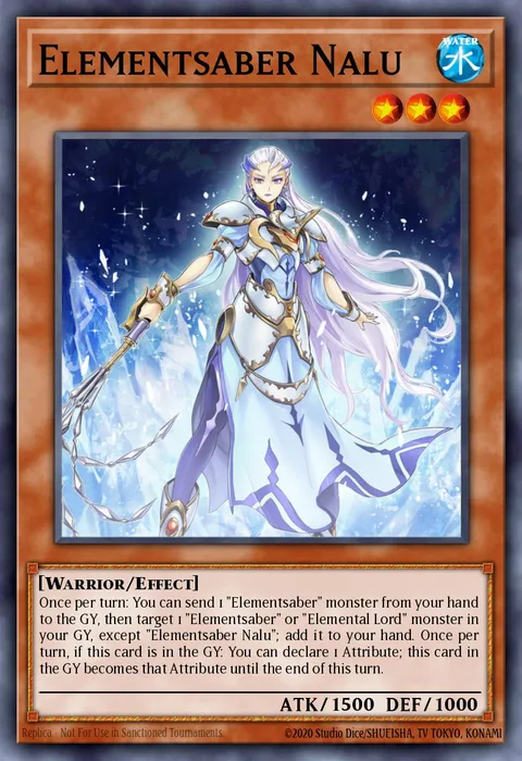 Elementsaber Nalu trading card