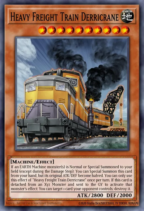 Heavy Freight Train Derricrane trading card