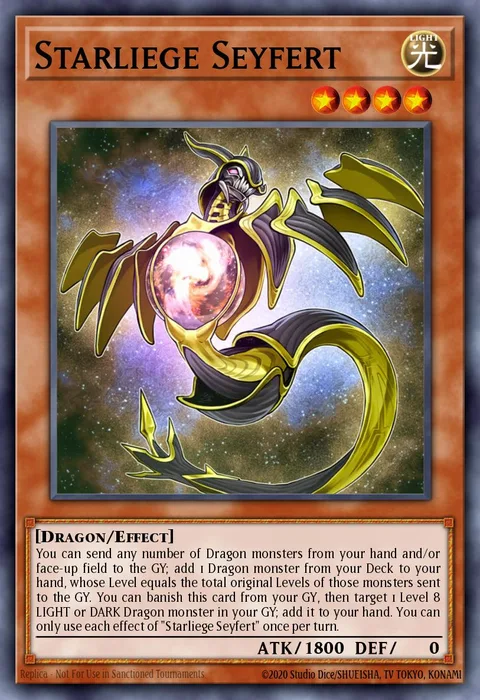 Starliege Seyfert trading card