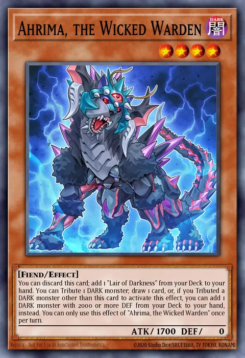 Ahrima, the Wicked Warden trading card