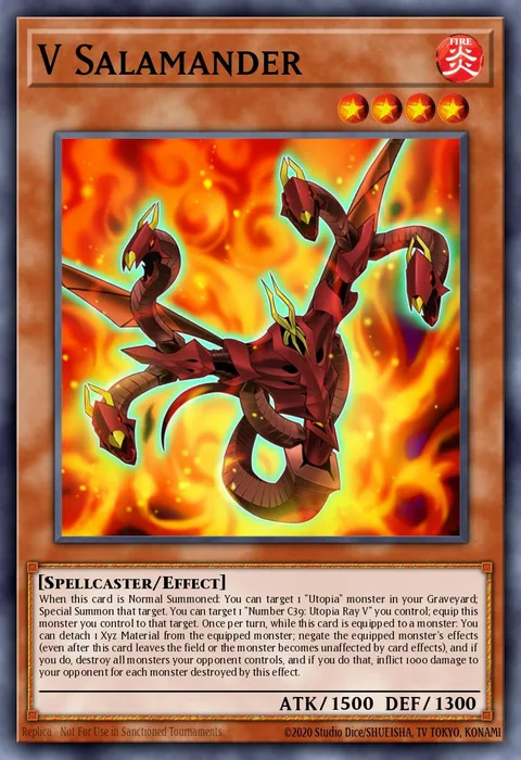 V Salamander trading card