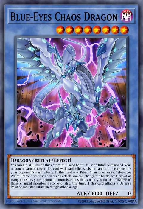 Blue-Eyes Chaos Dragon trading card