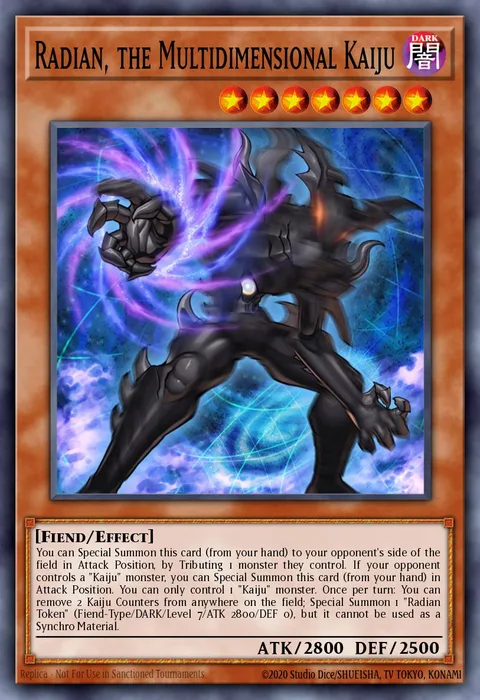 Radian, the Multidimensional Kaiju trading card