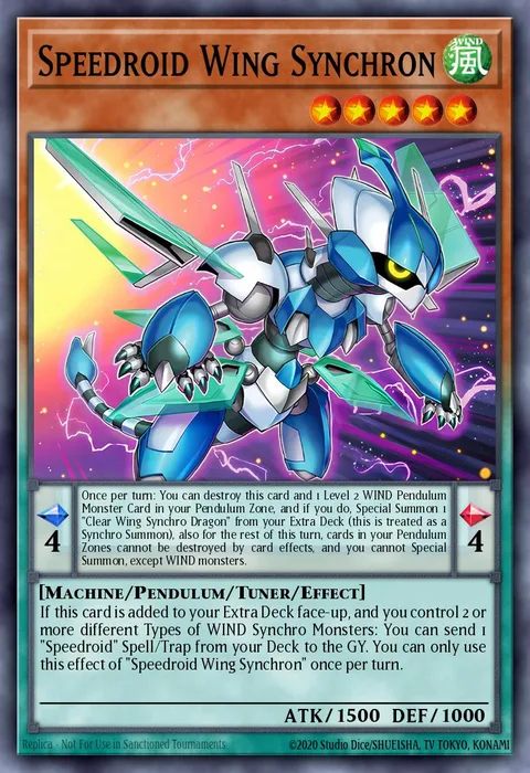 Speedroid Wing Synchron trading card