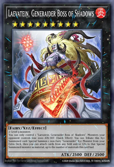 Laevatein, Generaider Boss of Shadows trading card