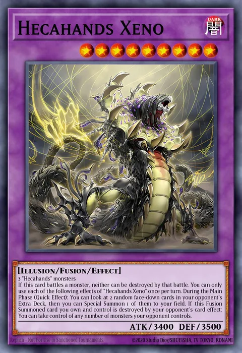 Hecahands Xeno trading card