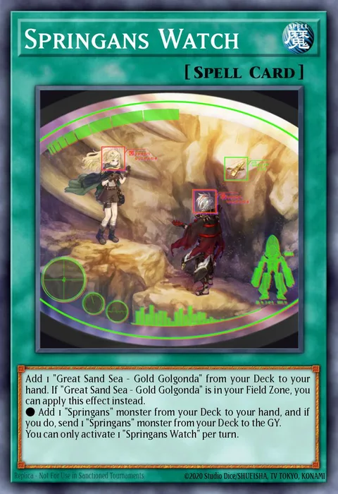 Springans Watch trading card