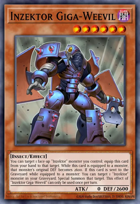 Inzektor Giga-Weevil trading card