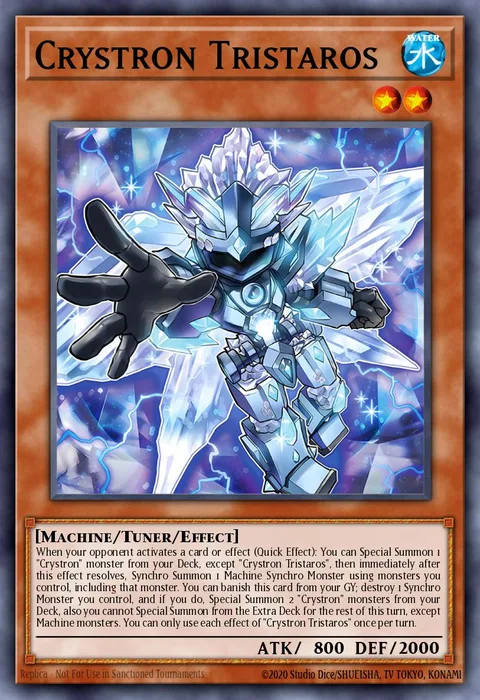 Crystron Tristaros trading card