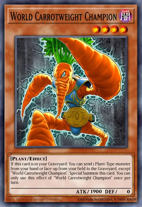 World Carrotweight Champion trading card