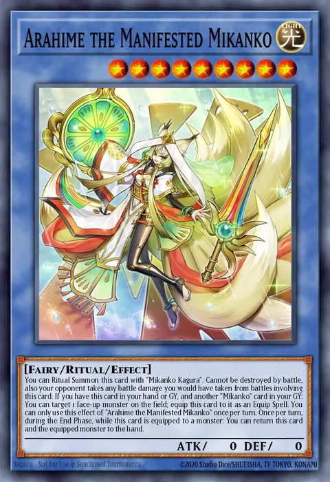 Arahime the Manifested Mikanko trading card