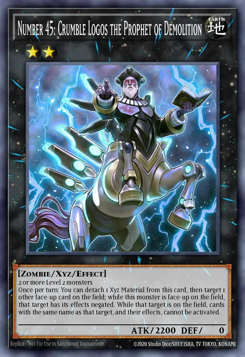 Number 45: Crumble Logos the Prophet of Demolition trading card
