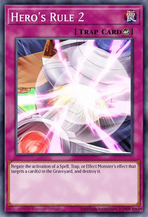 Hero's Rule 2 trading card