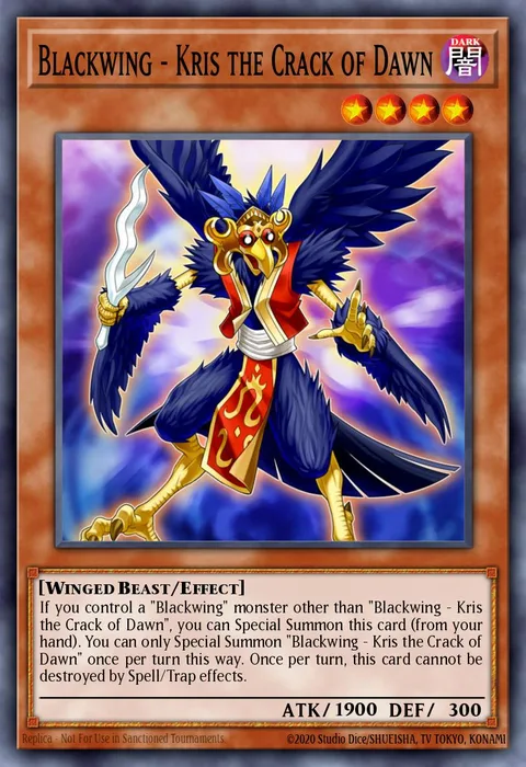 Blackwing - Kris the Crack of Dawn trading card