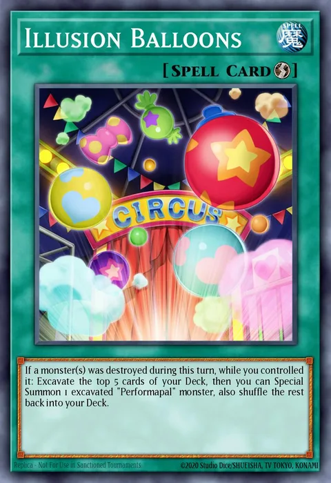 Illusion Balloons trading card