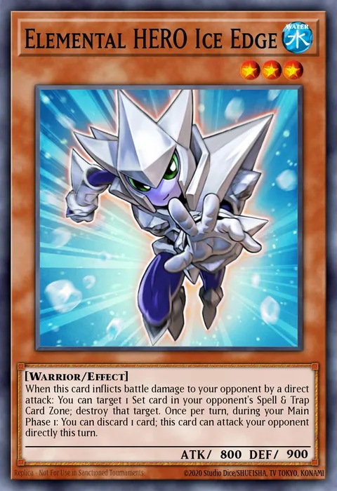 Elemental HERO Ice Edge trading card