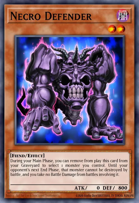 Necro Defender trading card